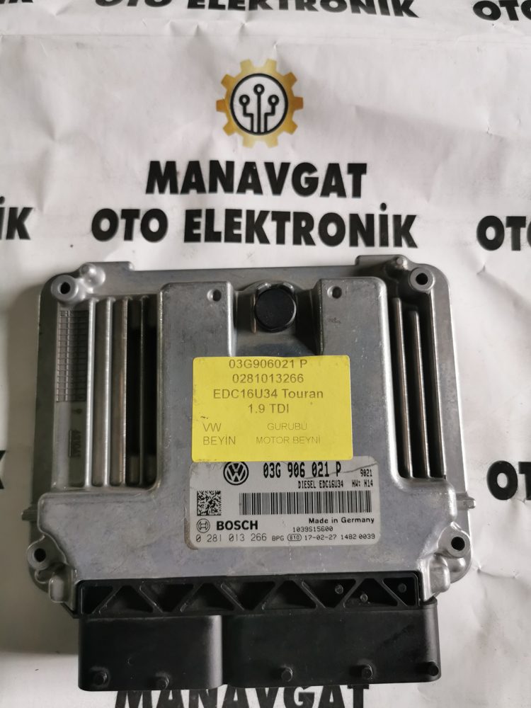BOSCH EDC16U34 MOTOR BEYNİ ECU 0281013266 03G906021P VW TOURAN 1.9 TDI