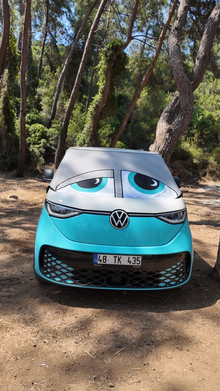 Volkswagen ID BUZZ Oto Cam Güneşliği Premium Isı Yalıtımlı ve %100 Karartmalı 