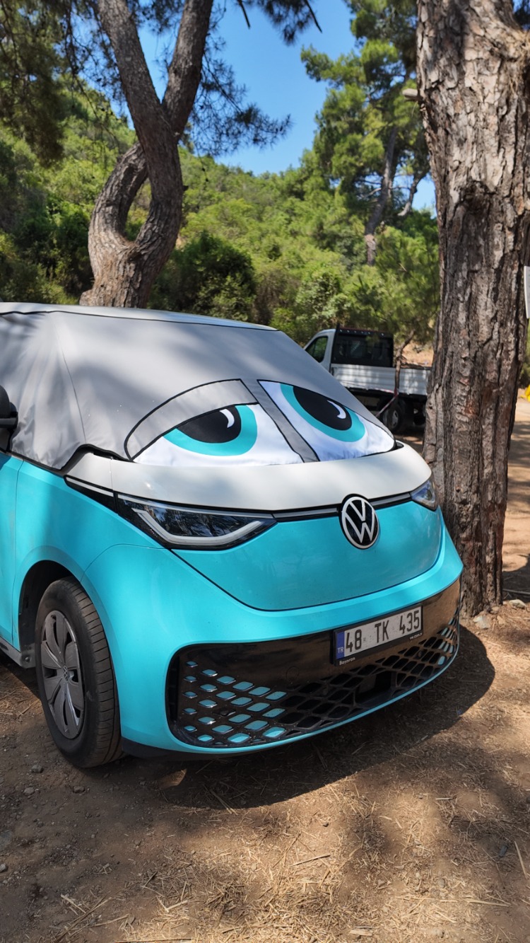 Volkswagen ID BUZZ Oto Cam Güneşliği Premium Isı Yalıtımlı ve %100 Karartmalı 