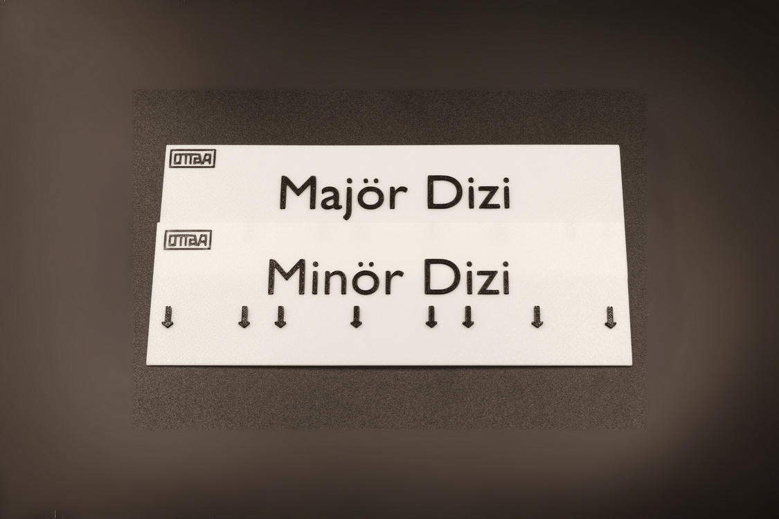 Ottava Dizi Plakaları - Başlangıç Seviye Dizi Plaka Seti (2'li)