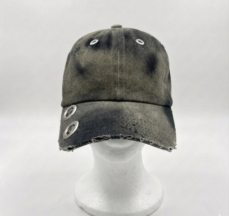 Custom Distressed Brown Cap