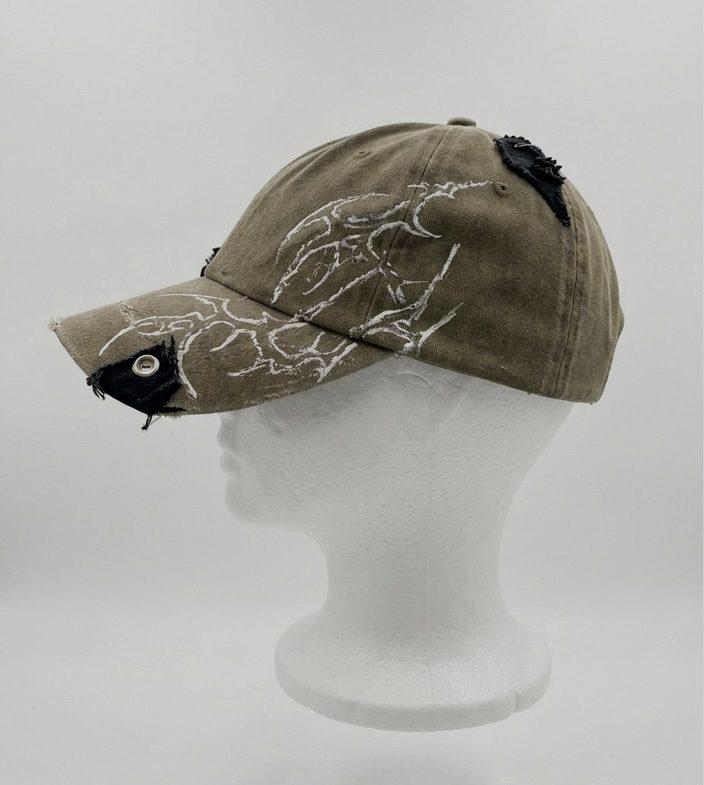 Custom Beige Tribal Cap 