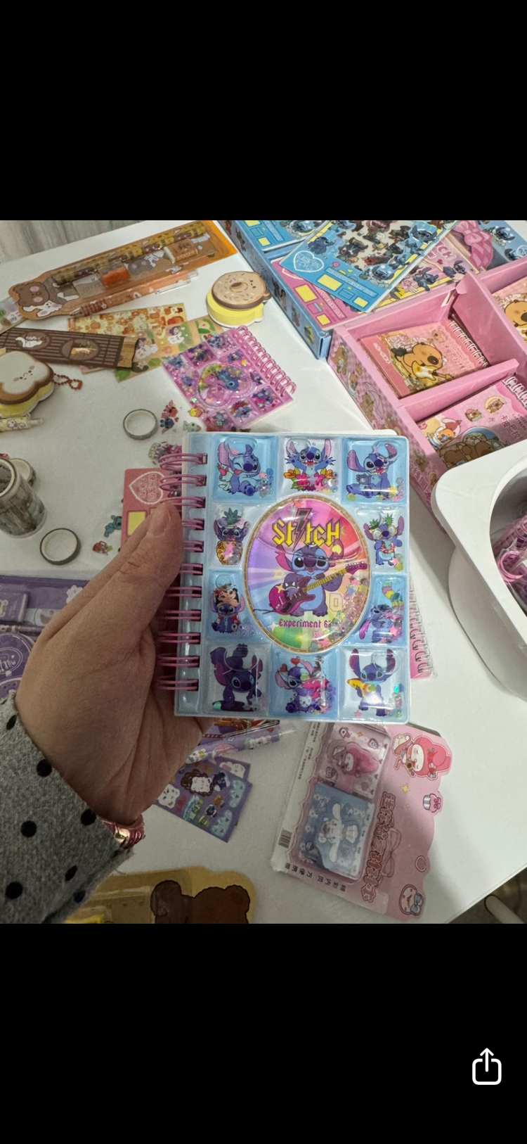Stitch sulu defter
