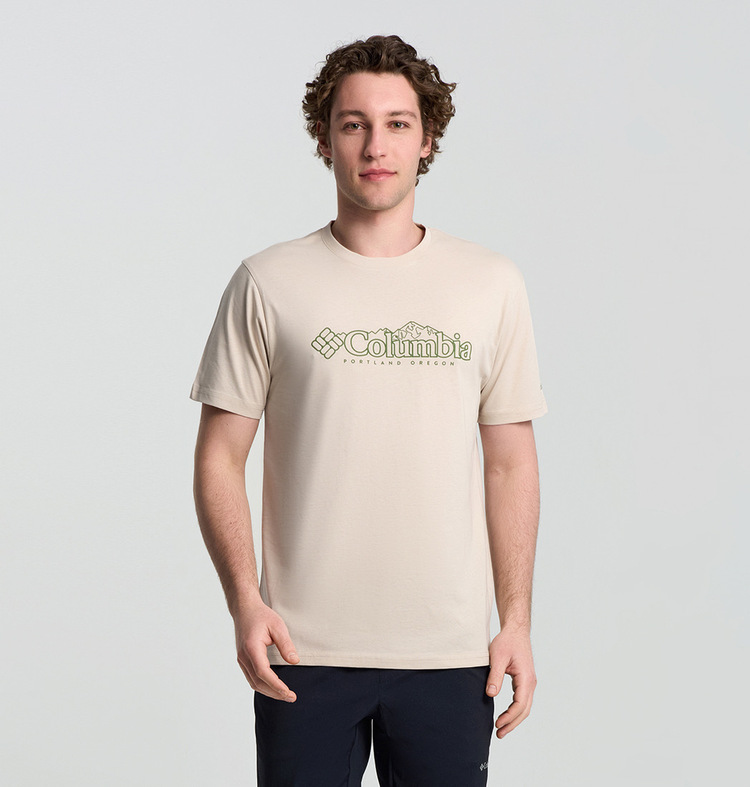 CoIumbıa Branded Tee - Krem