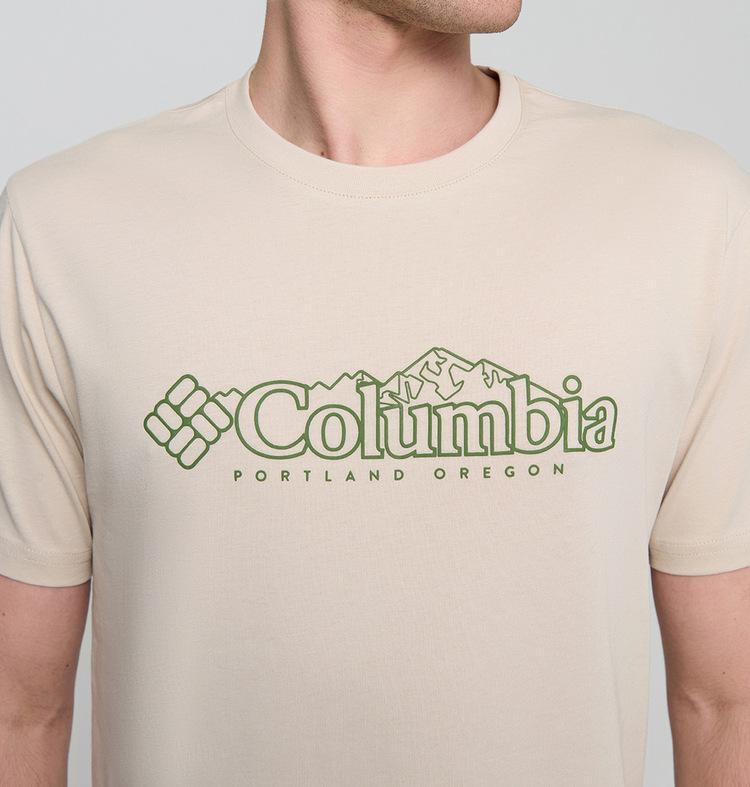 CoIumbıa Branded Tee - Krem