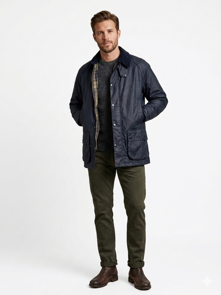 Barbour Classic Ceket - Lacivert
