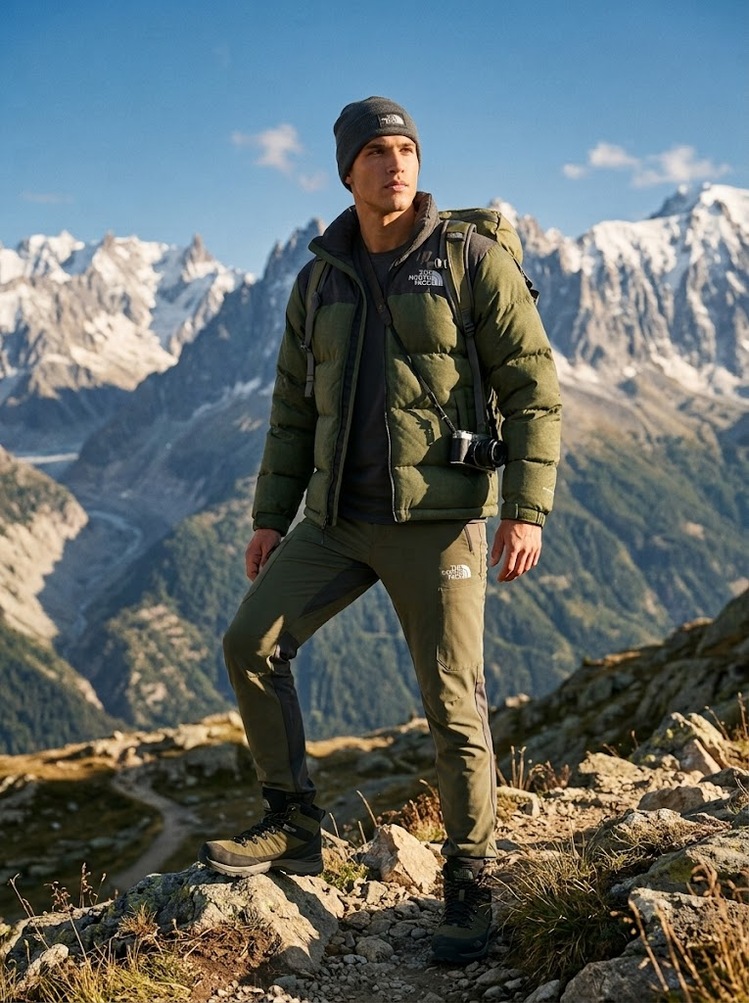 TNF NUPTSE Unisex Mont - Haki