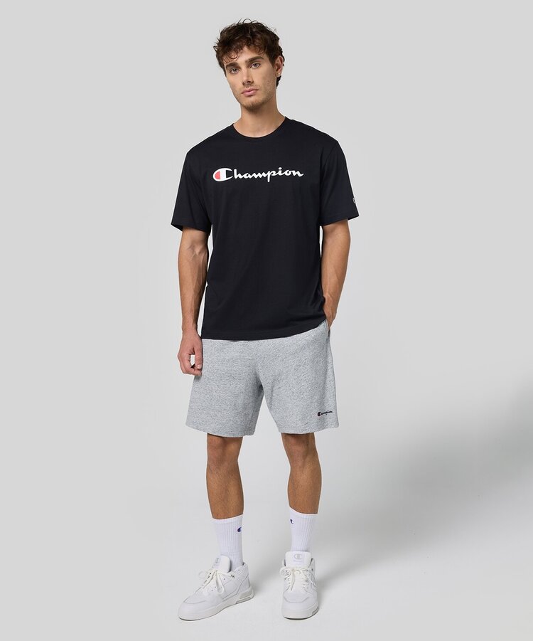 Champion Göğüs Logo T-Shirt - Siyah