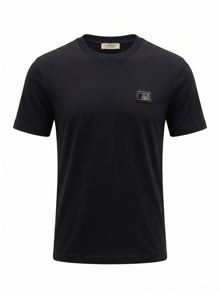 New Burbery T-Shirt - Siyah