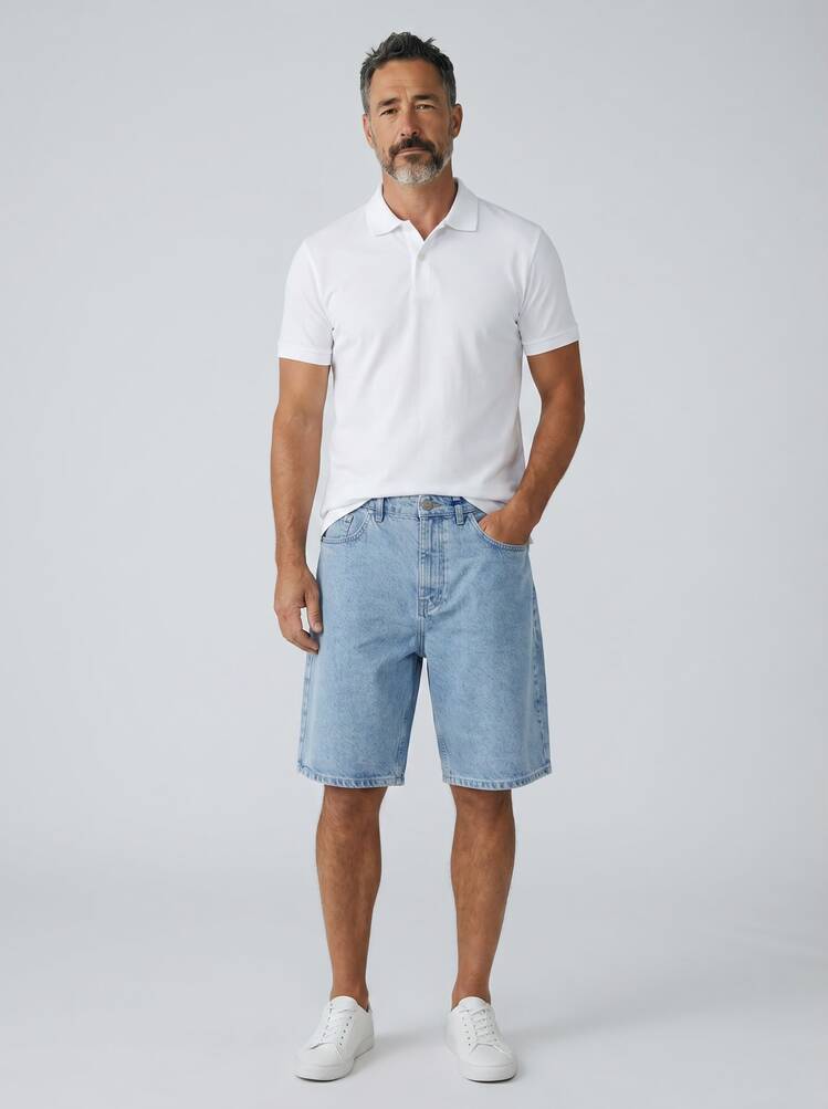 BZB Denim Şort - Buz