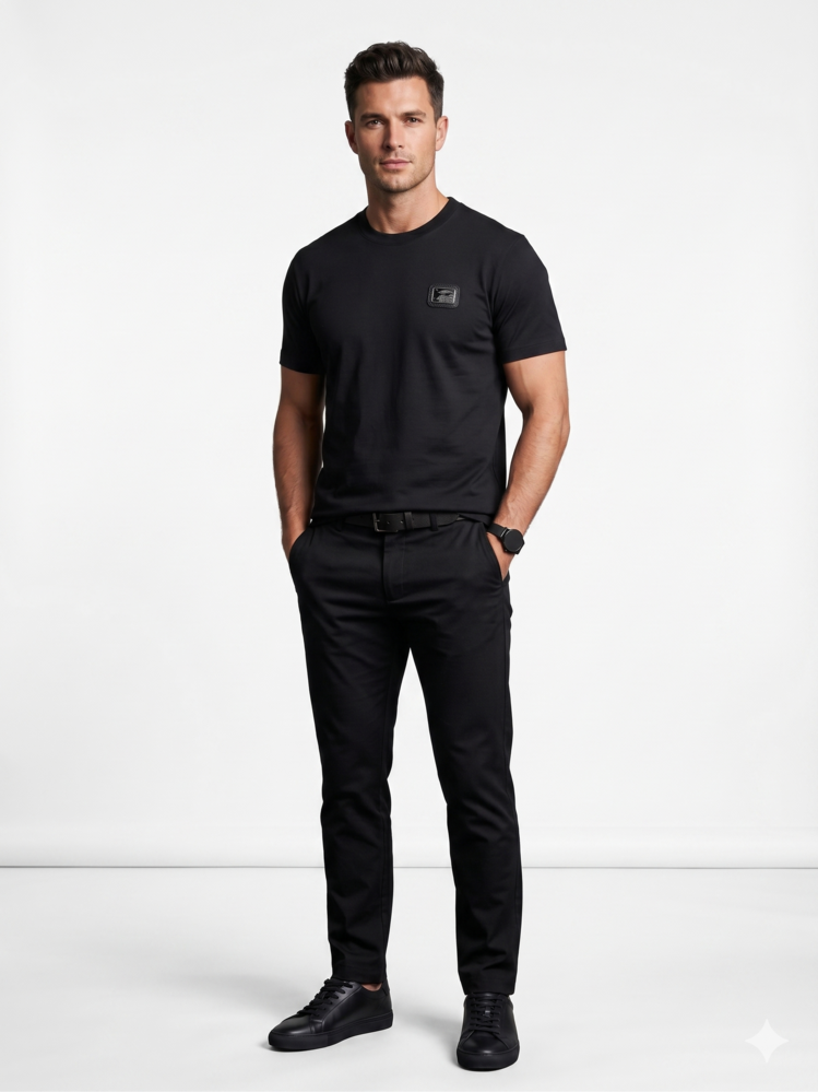 New Burbery T-Shirt - Siyah