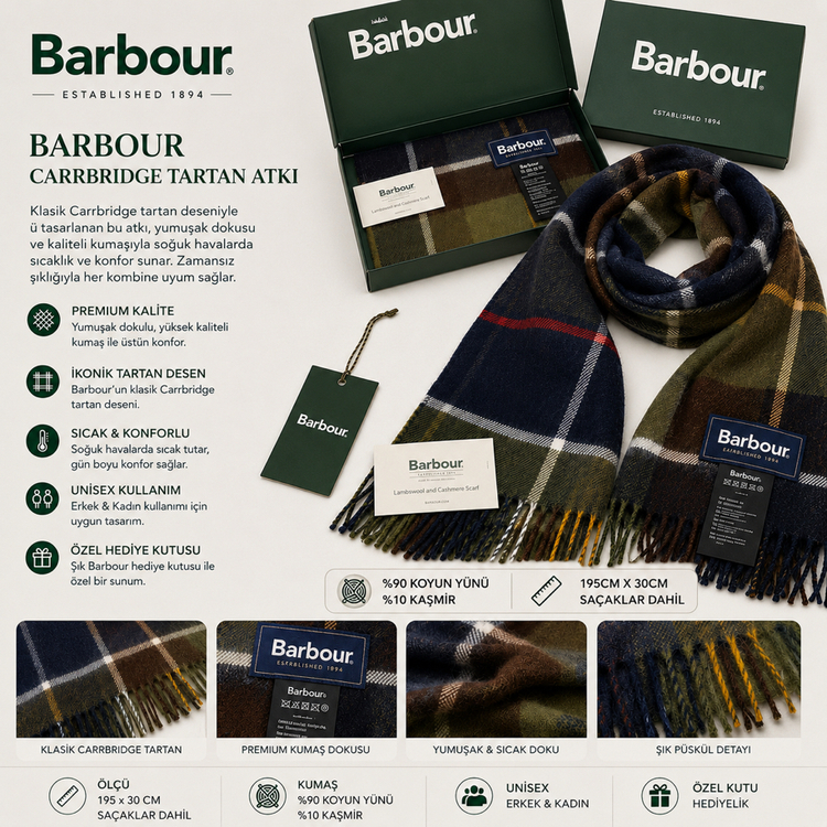 Barbour Atkı - Haki