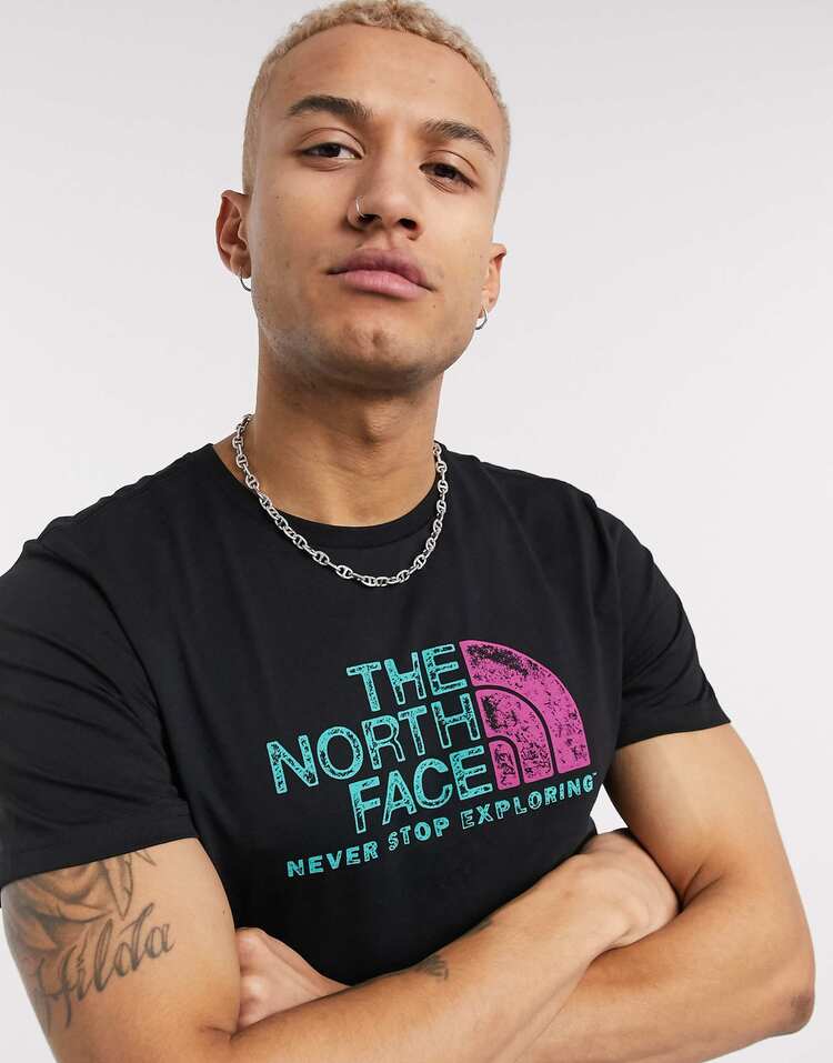 TNF Rust T-Shirt - Siyah-Fuşya