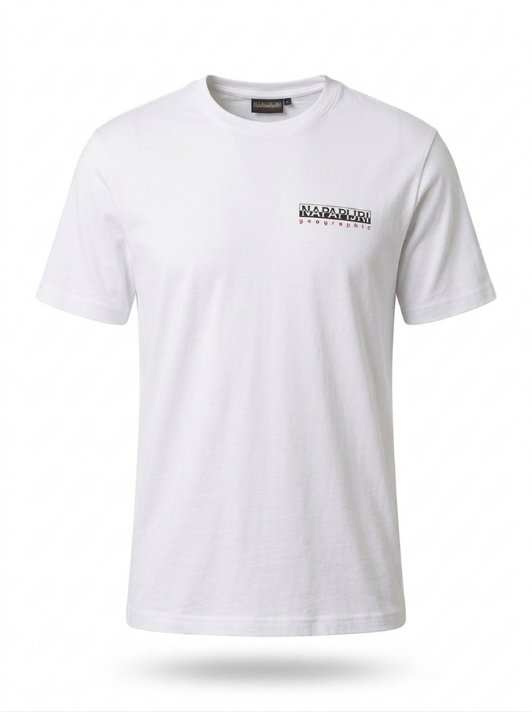 Napapijri Text T-Shirt - Beyaz
