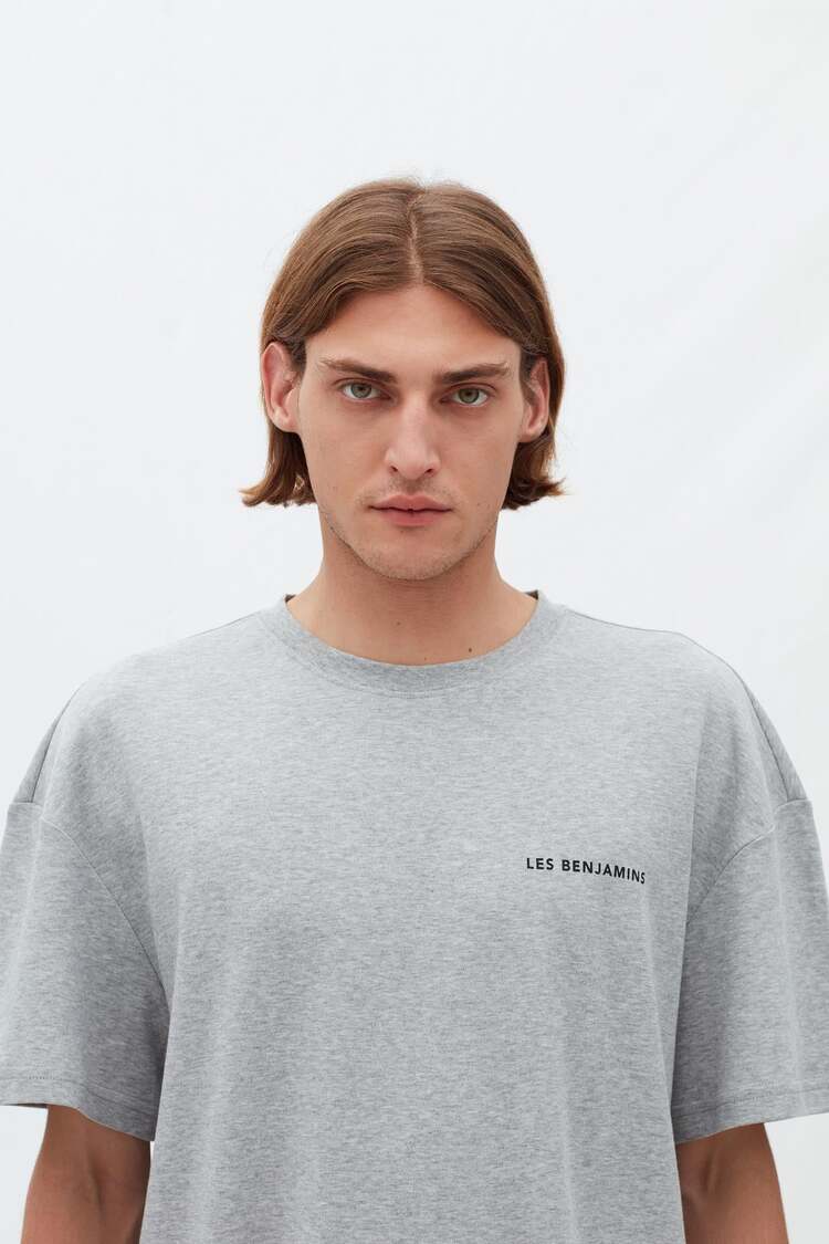 L. Benjamins Basic T-Shirt - Gri