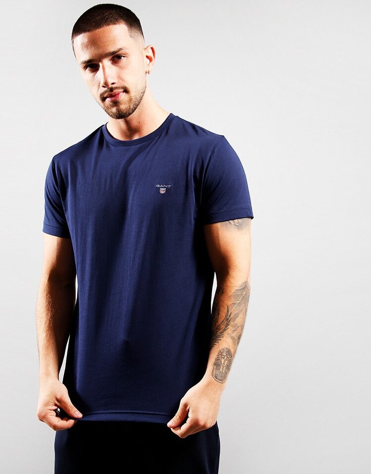 Gant 2024 Nakış Logo T-Shirt - Lacivert