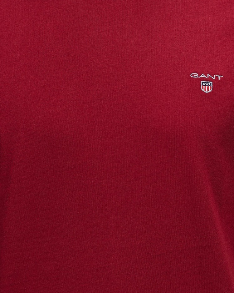 Gant 2024 Nakış Logo T-Shirt - Kırmızı