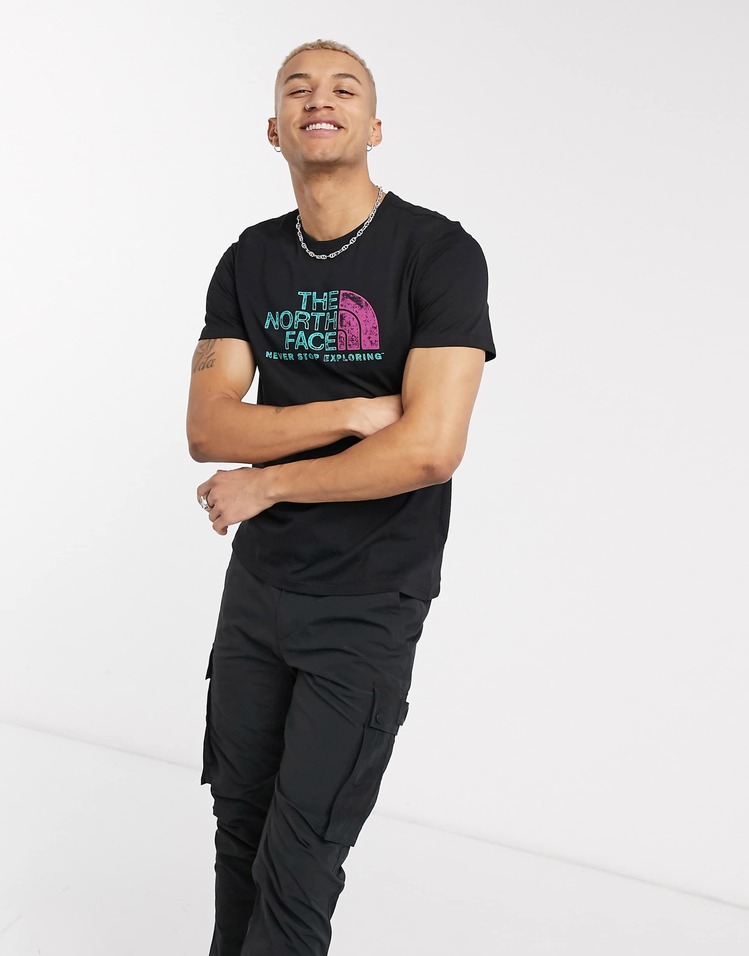 TNF Rust T-Shirt - Siyah-Fuşya