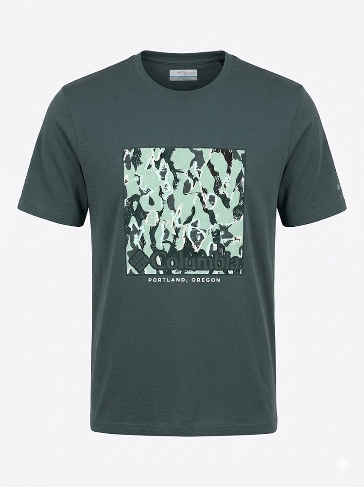 Columbia Camouflage T-shirt - Olive