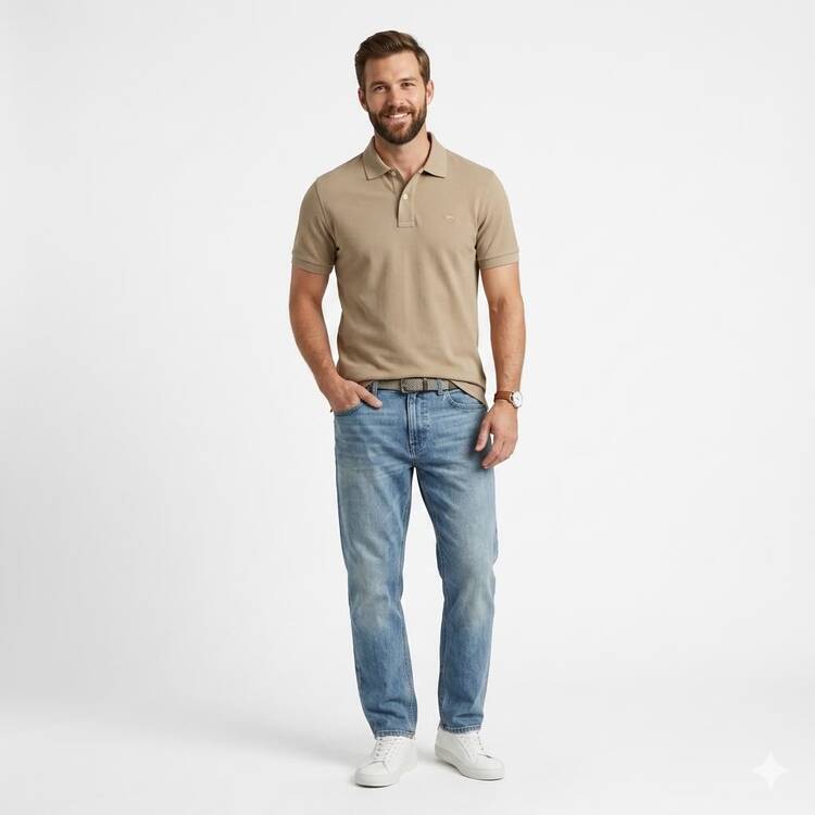 B.Bro Polo T-Shirt - Bej
