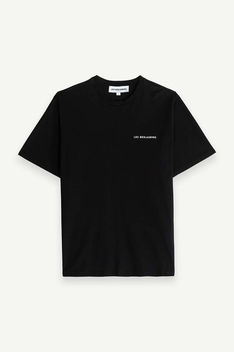 L. Benjamins Basic T-Shirt - Siyah-Beyaz