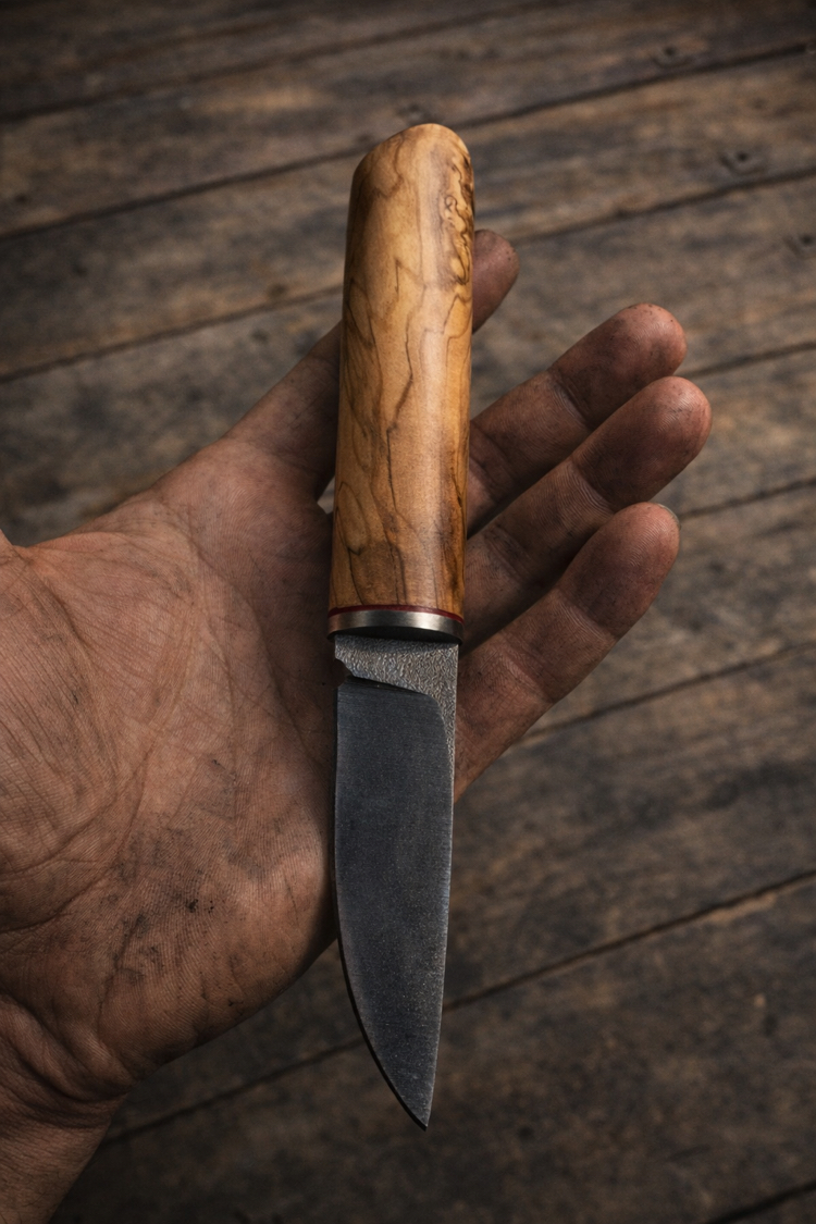 Zeytin İskandinav Pukko N690 Bushcraft Bıçağı