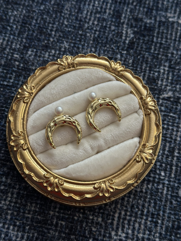 Lucky İnci Gold Küpe
