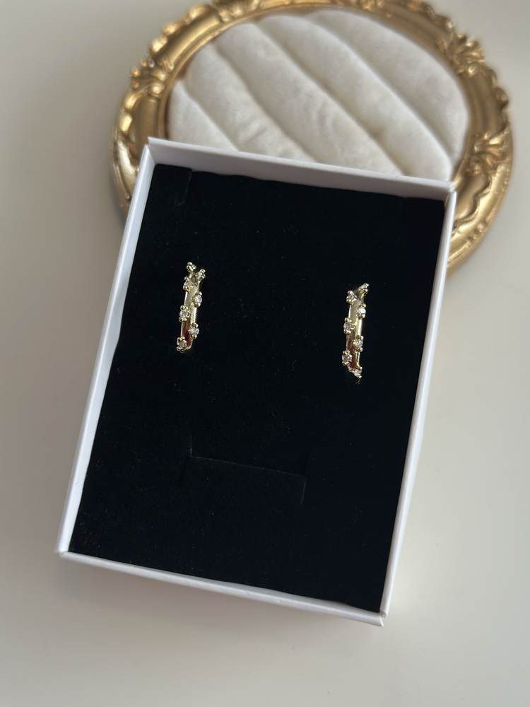 14k Mini Halka Küpe