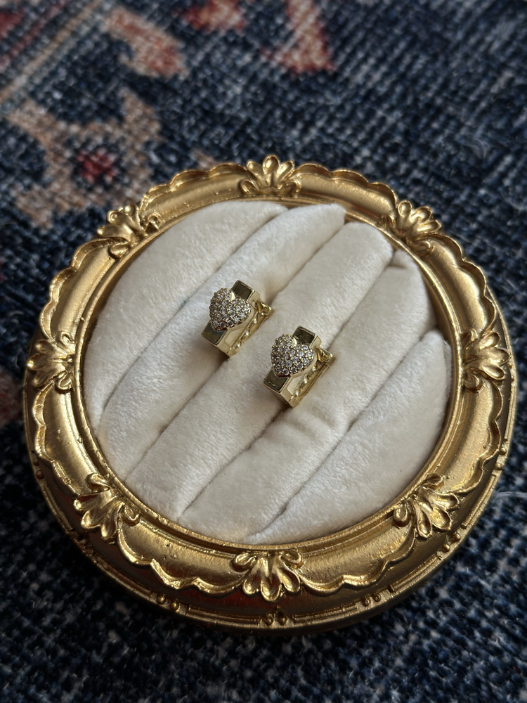 Mini Gold Kalp Küpe