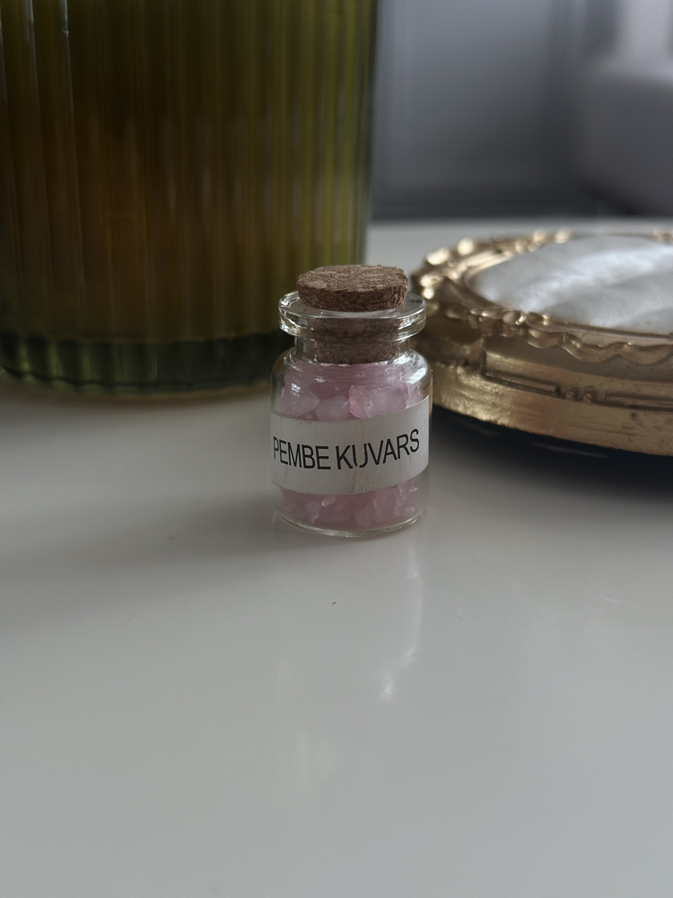 Mini Doğal Taş / Pembe Kuvars