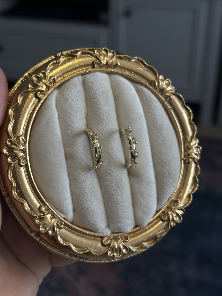 14k Mini Halka Küpe