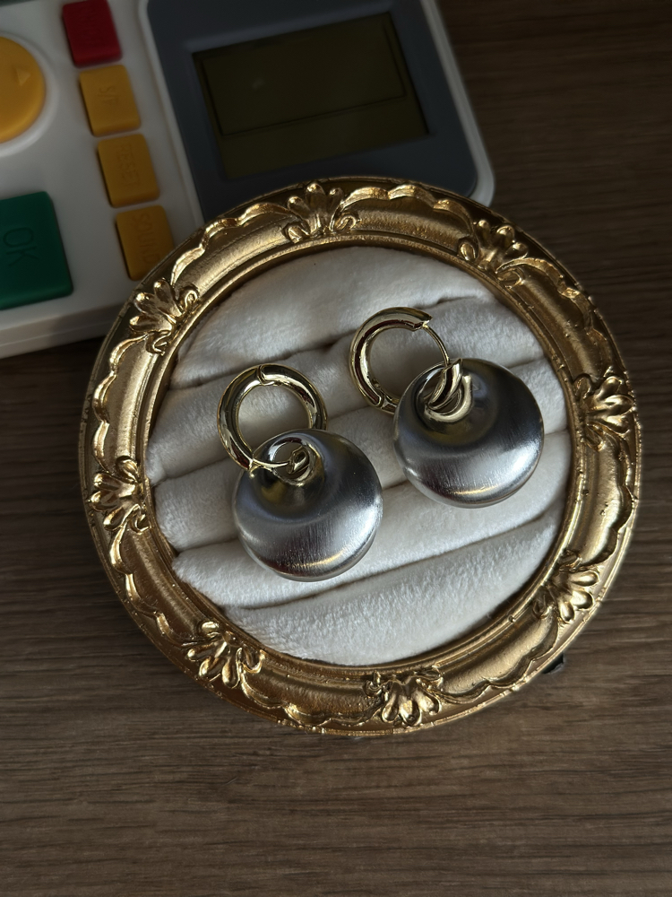 Gold Gümüş Zr Küpe 