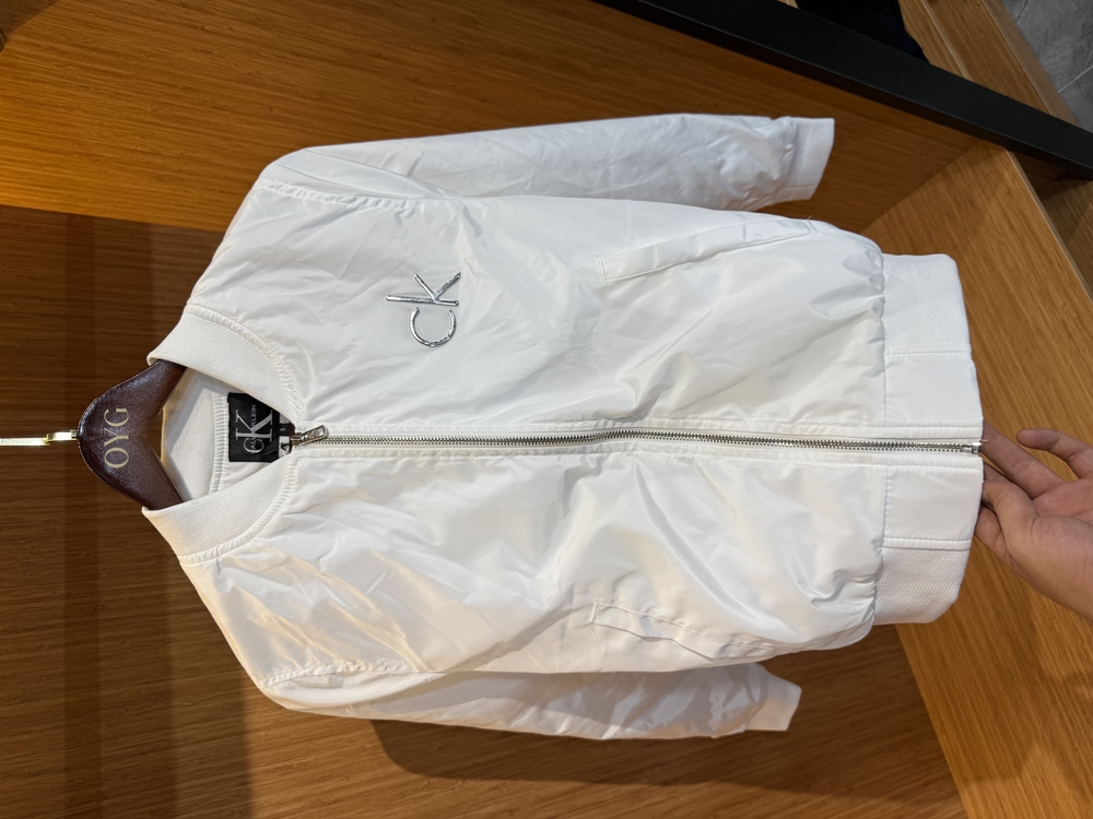 Ck Bomber Ceket | Beyaz