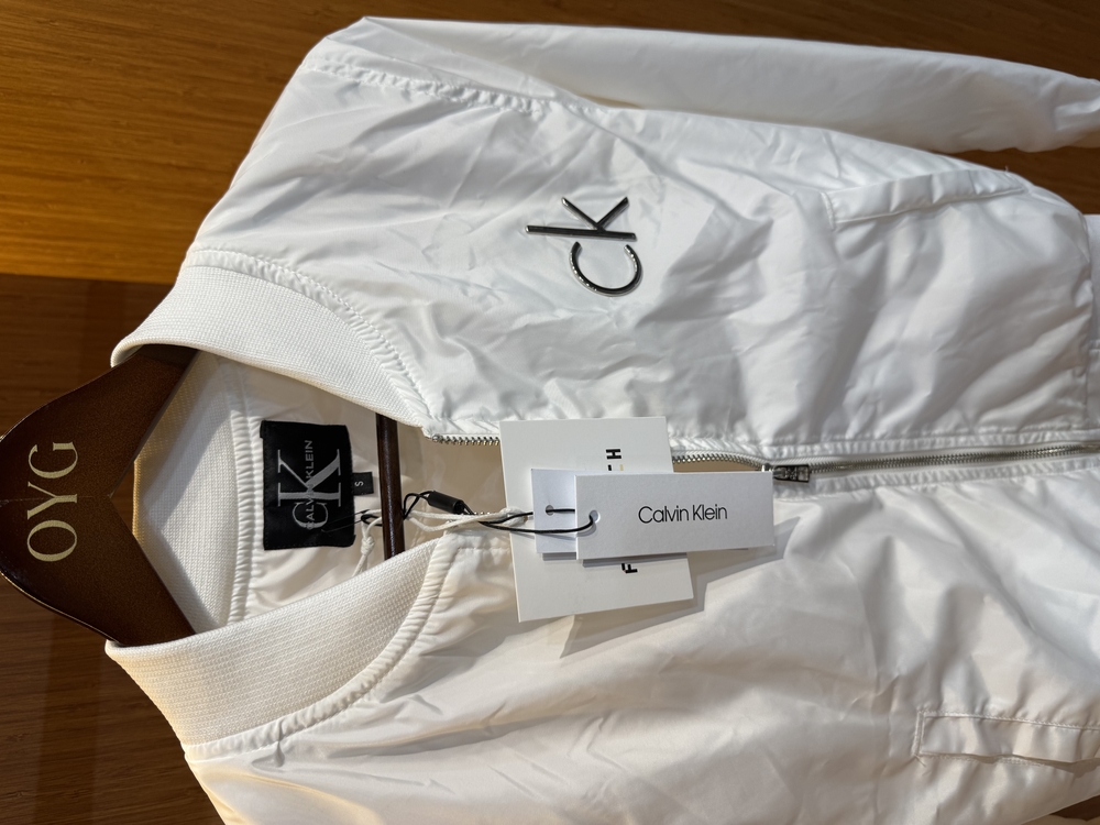 Ck Bomber Ceket | Beyaz