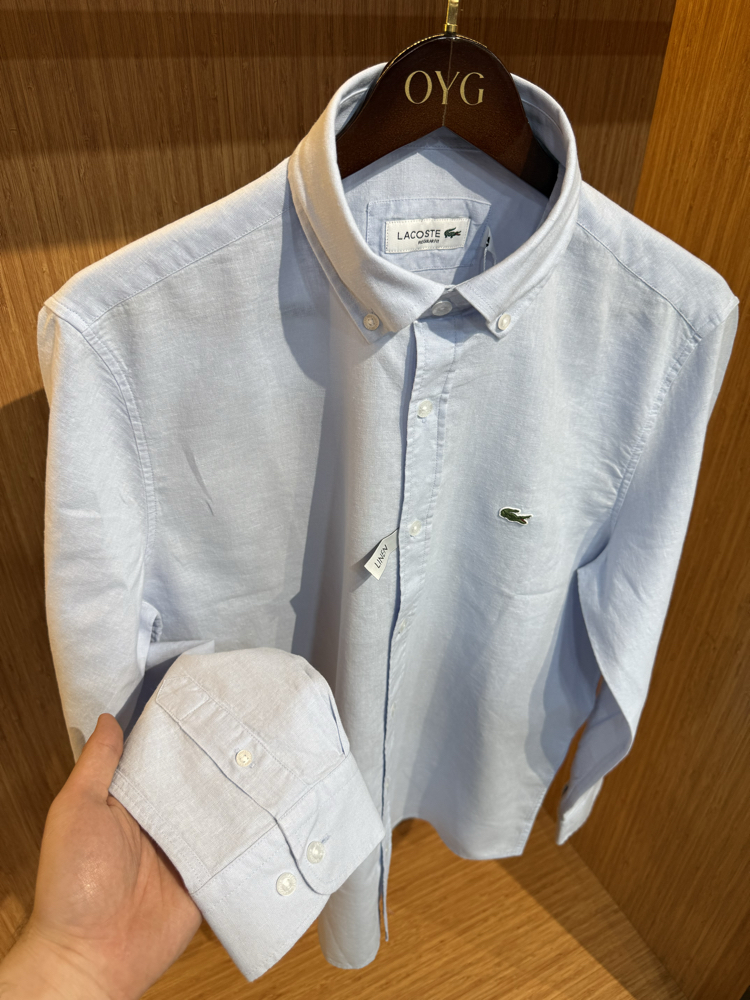 Lcst Premium Ham Keten Gömlek | Bebe Mavisi