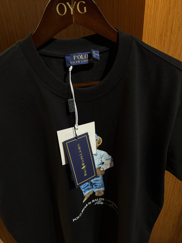 RL Bear Premium T-Shirt | Siyah