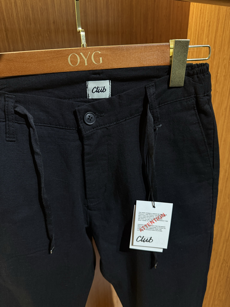 BC Premium Keten Pantolon | Siyah