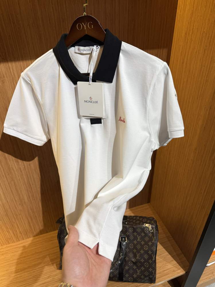 Moncler Premium Polo Yaka | Beyaz