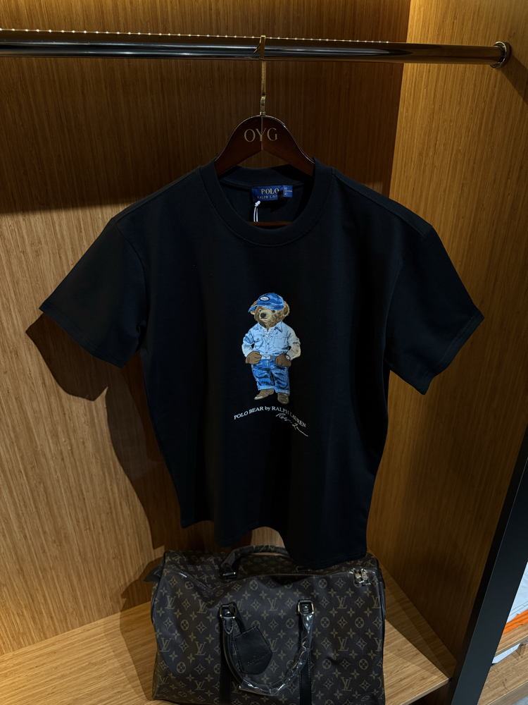 RL Bear Premium T-Shirt | Siyah