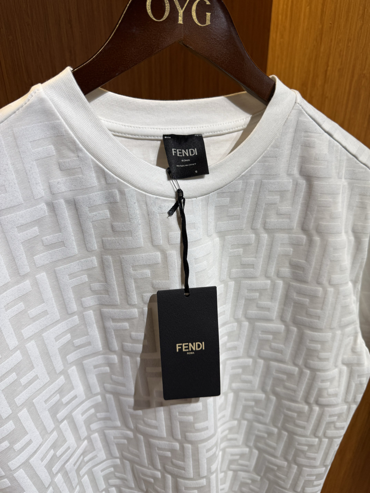 Fendi Premium T-Shirt | Beyaz