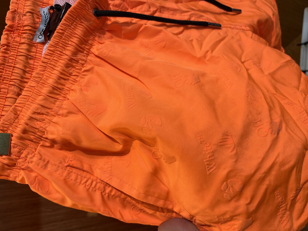Off-White Premium Deniz Şortu | Turuncu