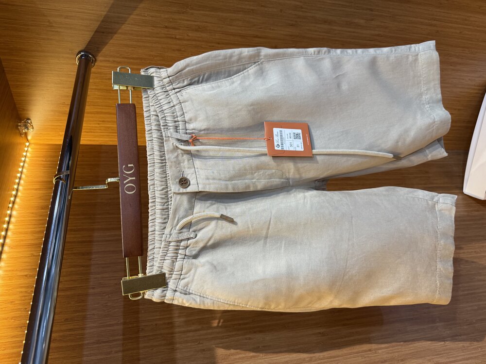 Loro Piana Premium Keten Şort 