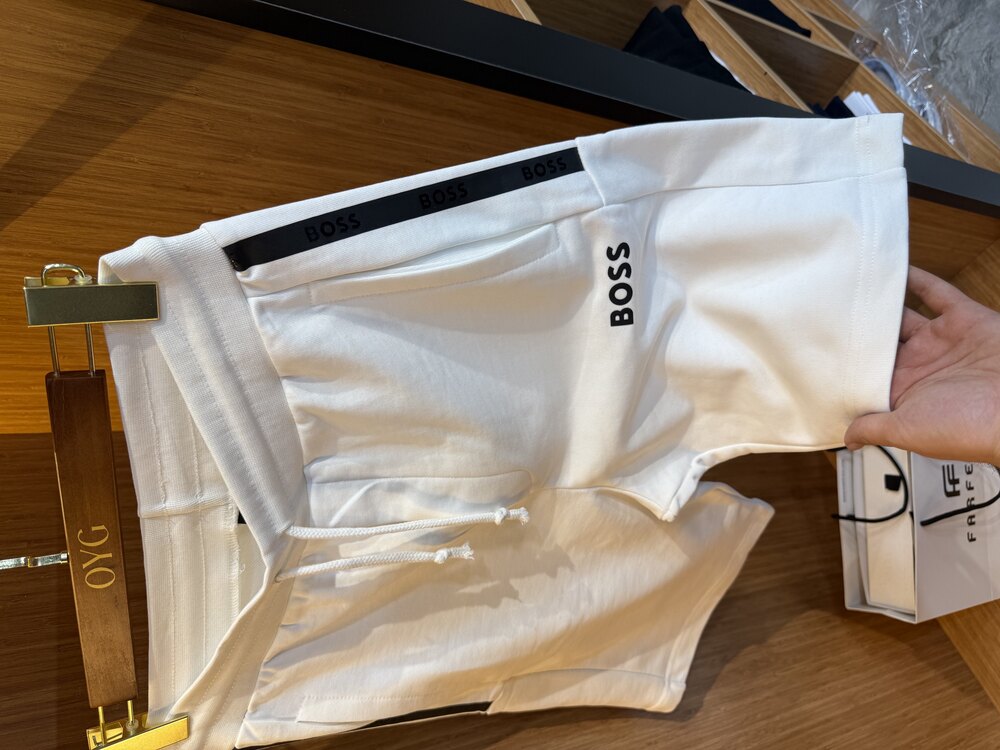 Boss Premium Şort | Beyaz