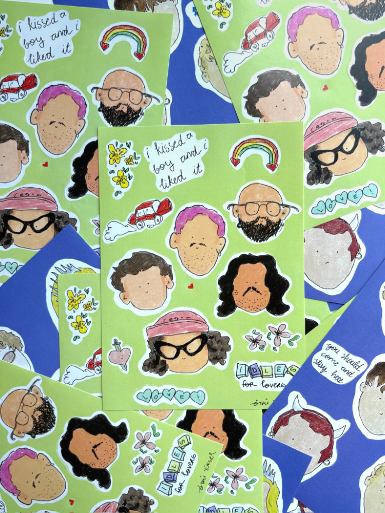 Idles Sticker Seti A6