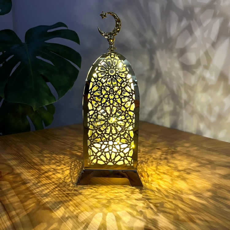 LED Işıklı Sesli BÜYÜK Ramazan Dekoru (Altın)