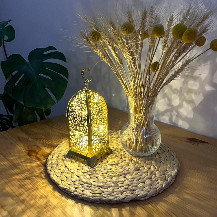 LED Işıklı Sesli BÜYÜK Ramazan Dekoru (Altın)