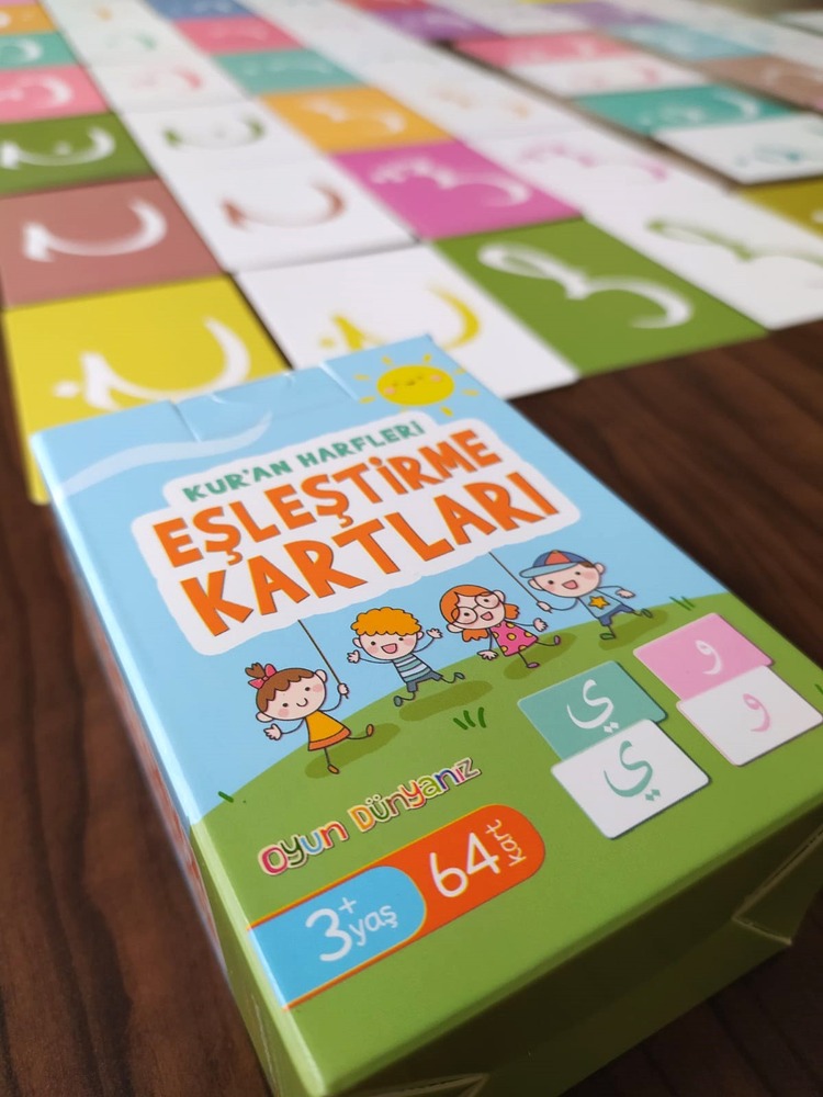 Kuran Harfleri Eşleştirme Kartları