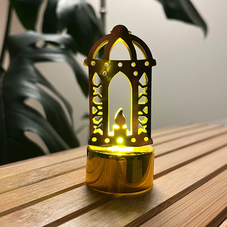 Dekoratif LED Ramazan Figürü – Kandil Tasarımlı