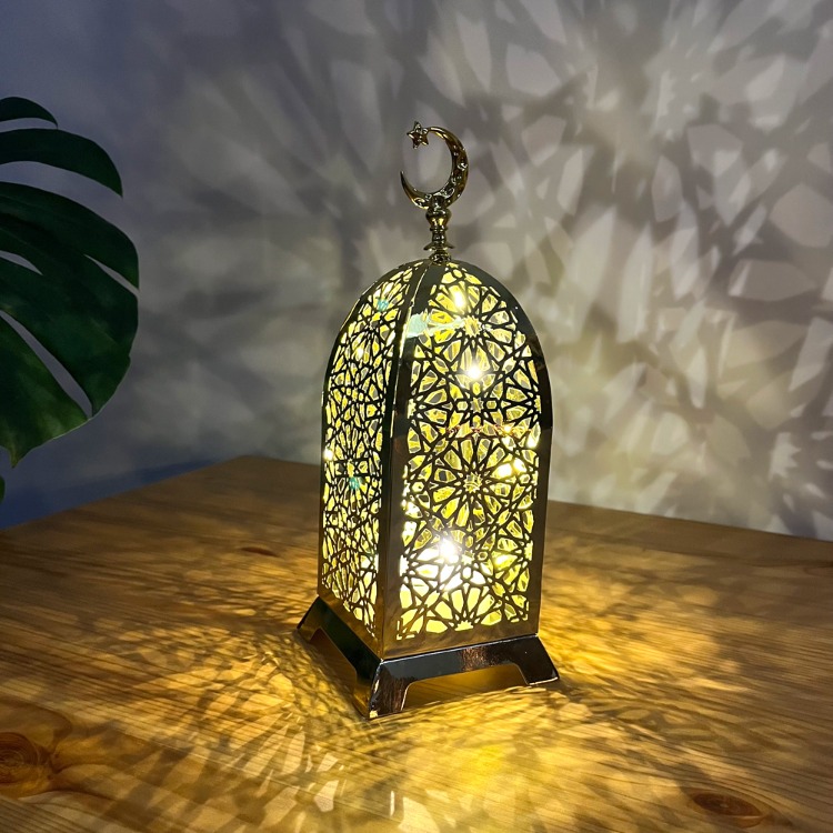 LED Işıklı Sesli BÜYÜK Ramazan Dekoru (Altın)
