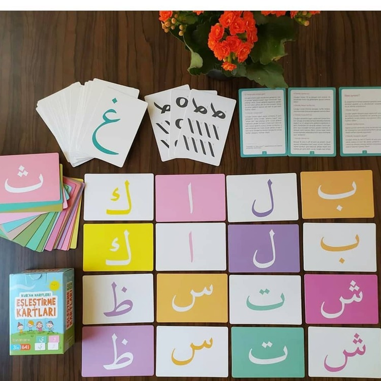 Kuran Harfleri Eşleştirme Kartları